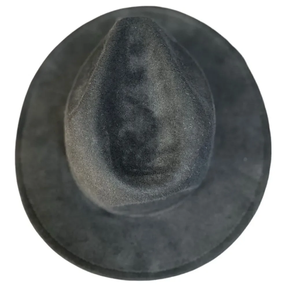 Universal thread black brim hat fedora size S/M